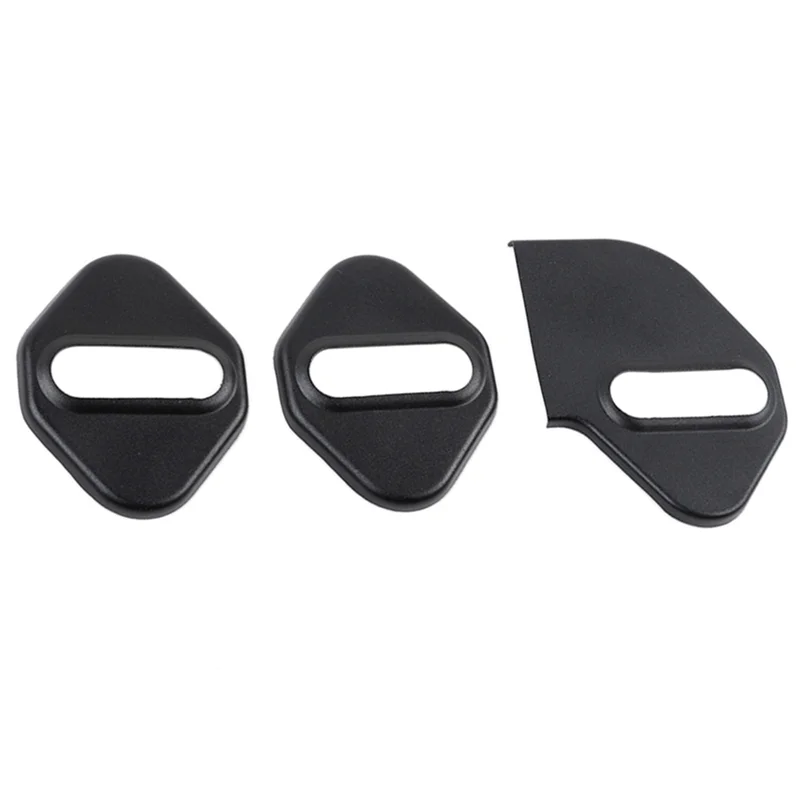 Black Aluminium Alloy Car Door Lock Cover Buckle Decoration for Suzuki Jimny 2019-2022 JB64 JB74